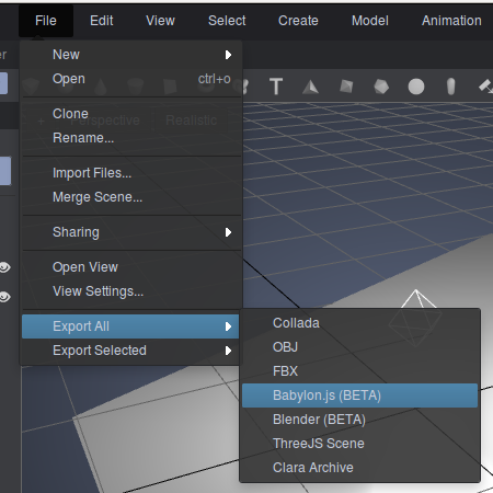 Babylon.js Exporter