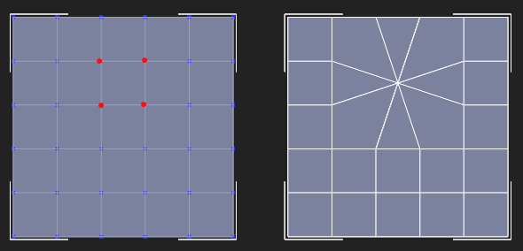 Welding vertices