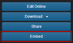 First Method of Access to Embed Settings