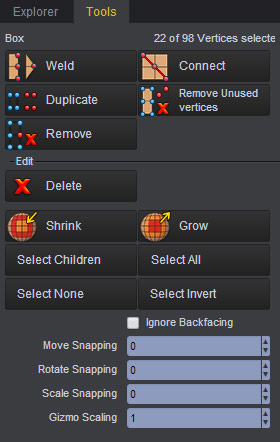 Vertex Modeling Tools